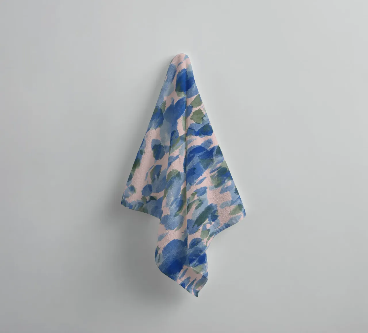 Soft Feminine Blue Pattern asciugamano da bagno da anisillustration
