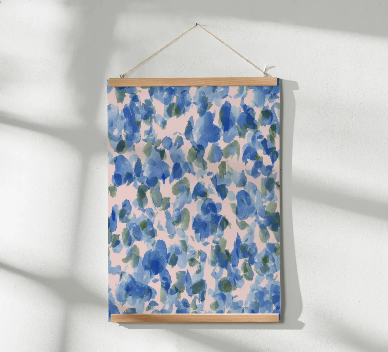 Soft Feminine Blue Pattern poster da anisillustration
