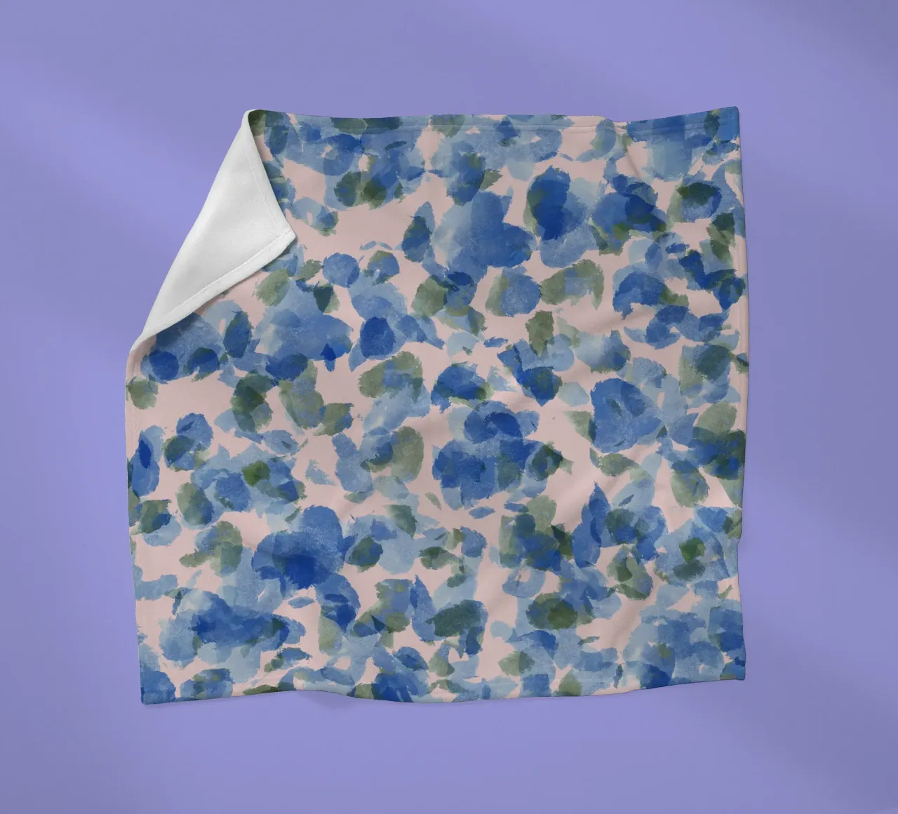 Soft Feminine Blue Pattern coperta in pile da anisillustration