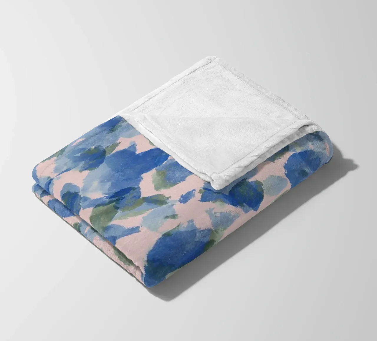 Soft Feminine Blue Pattern coperta in pile da anisillustration