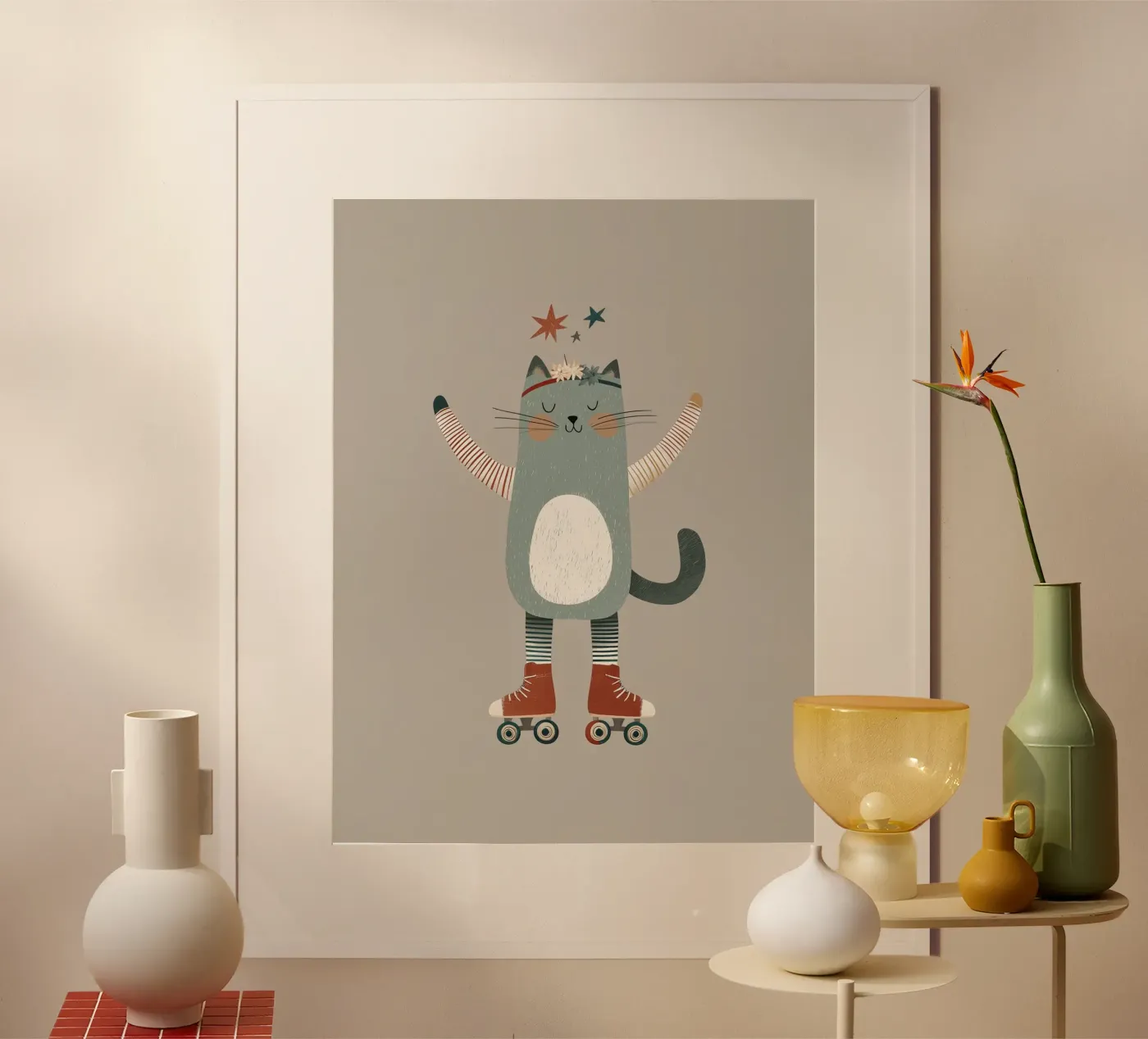 Roller Kitty poster de Solenne