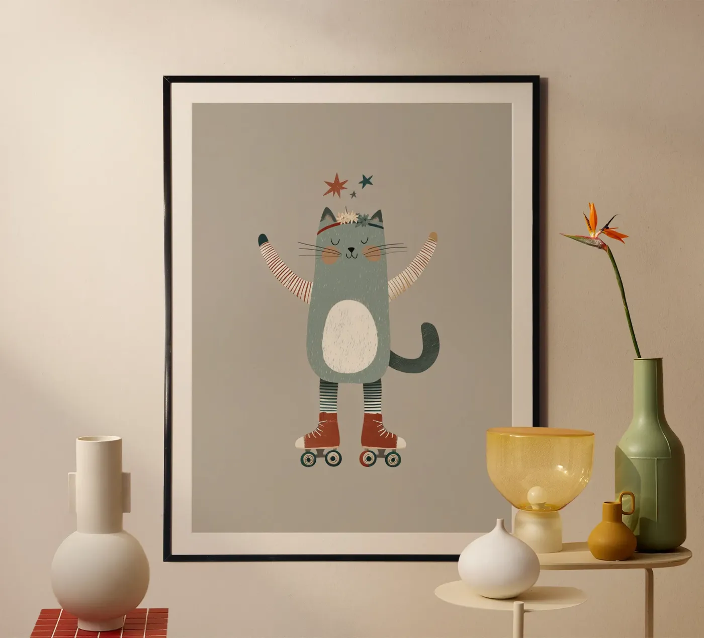 Roller Kitty poster de Solenne