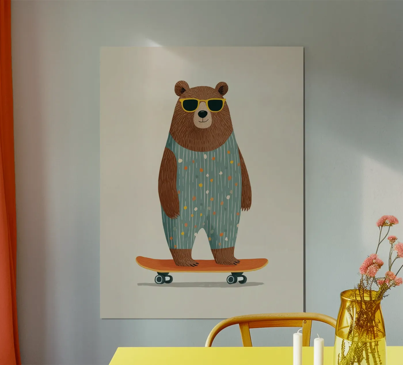 Skater Bear poster da Solenne