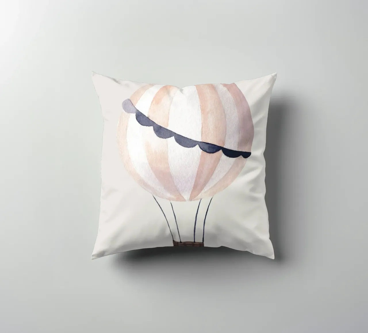 Palloncini acquerellati - Design minimalista per la camera dei bambini cuscino da Whole©