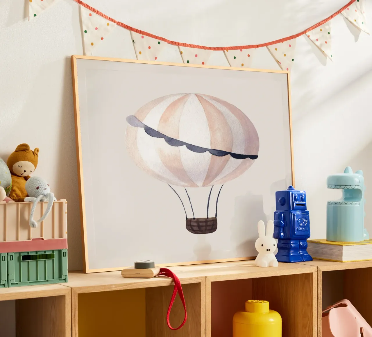 Palloncini acquerellati - Design minimalista per la camera dei bambini carta hahnemühle da Whole©