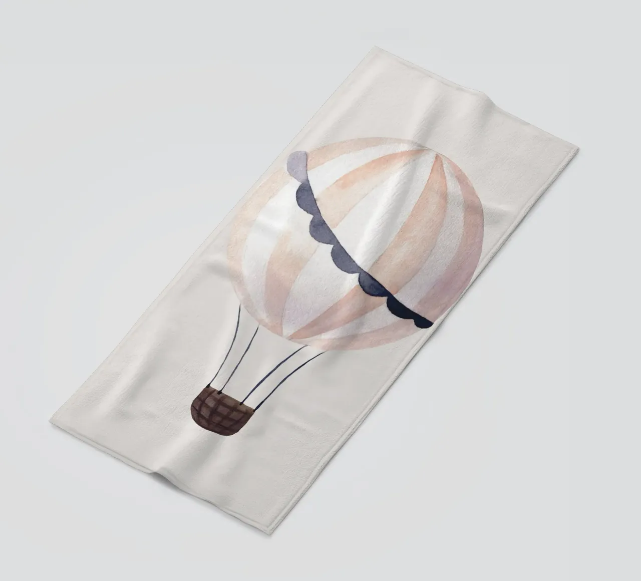 Palloncini acquerellati - Design minimalista per la camera dei bambini telo mare da Whole©