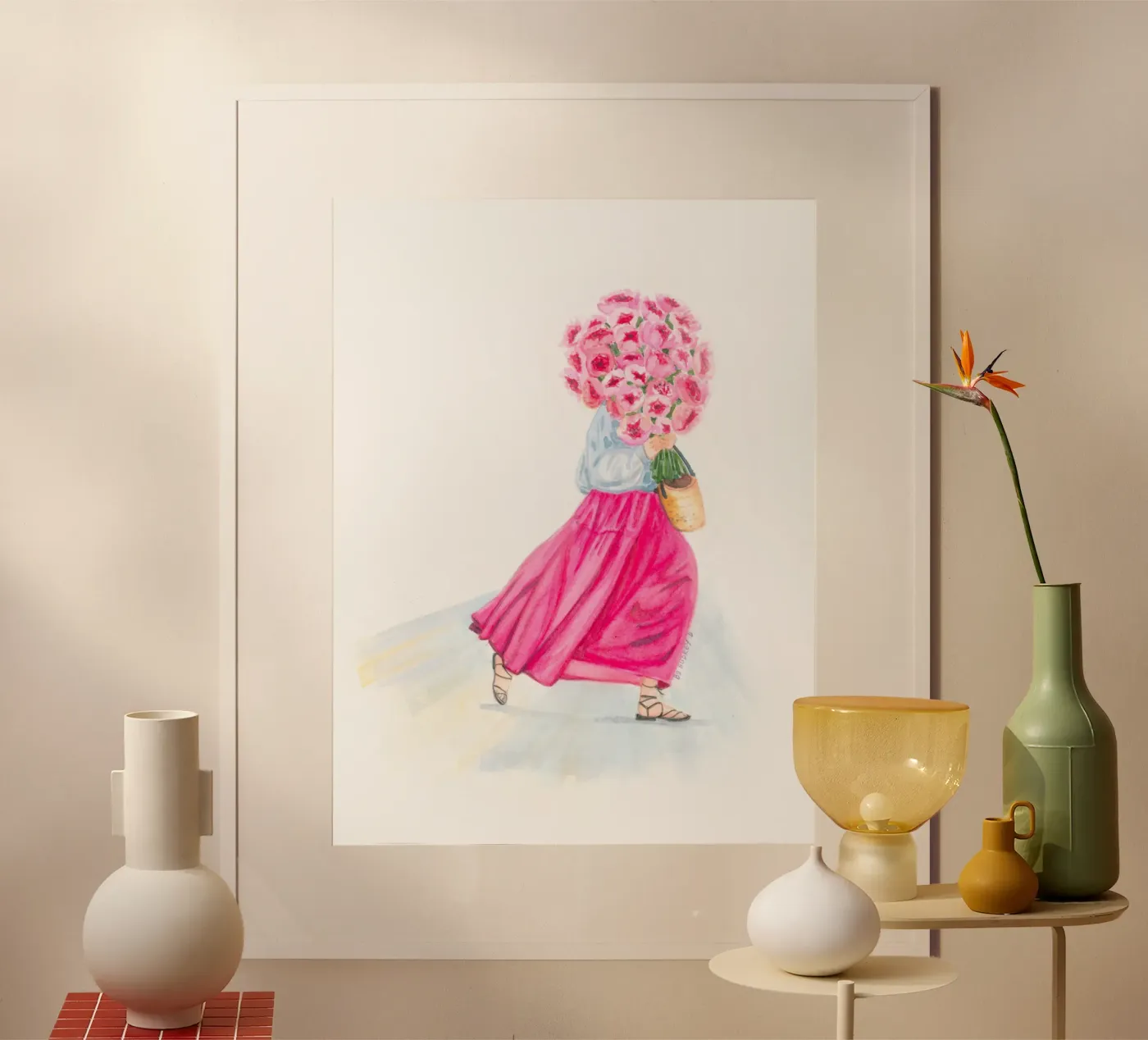 Silky Peonies Saint Honoré poster by byaudreyd