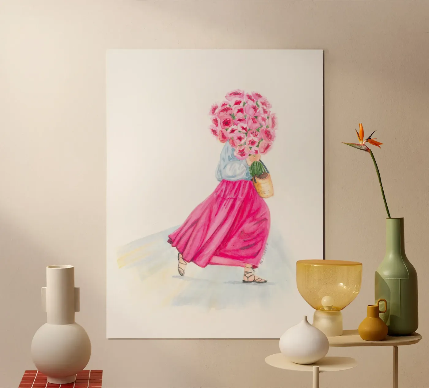 Silky Peonies Saint Honoré poster by byaudreyd