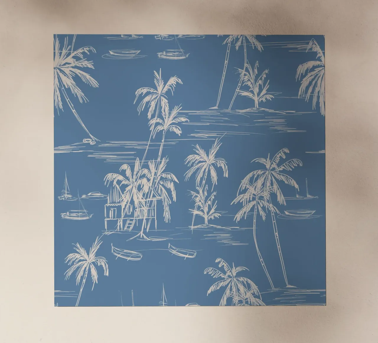 Tropical Beach Pattern pellicola backlit da anisillustration