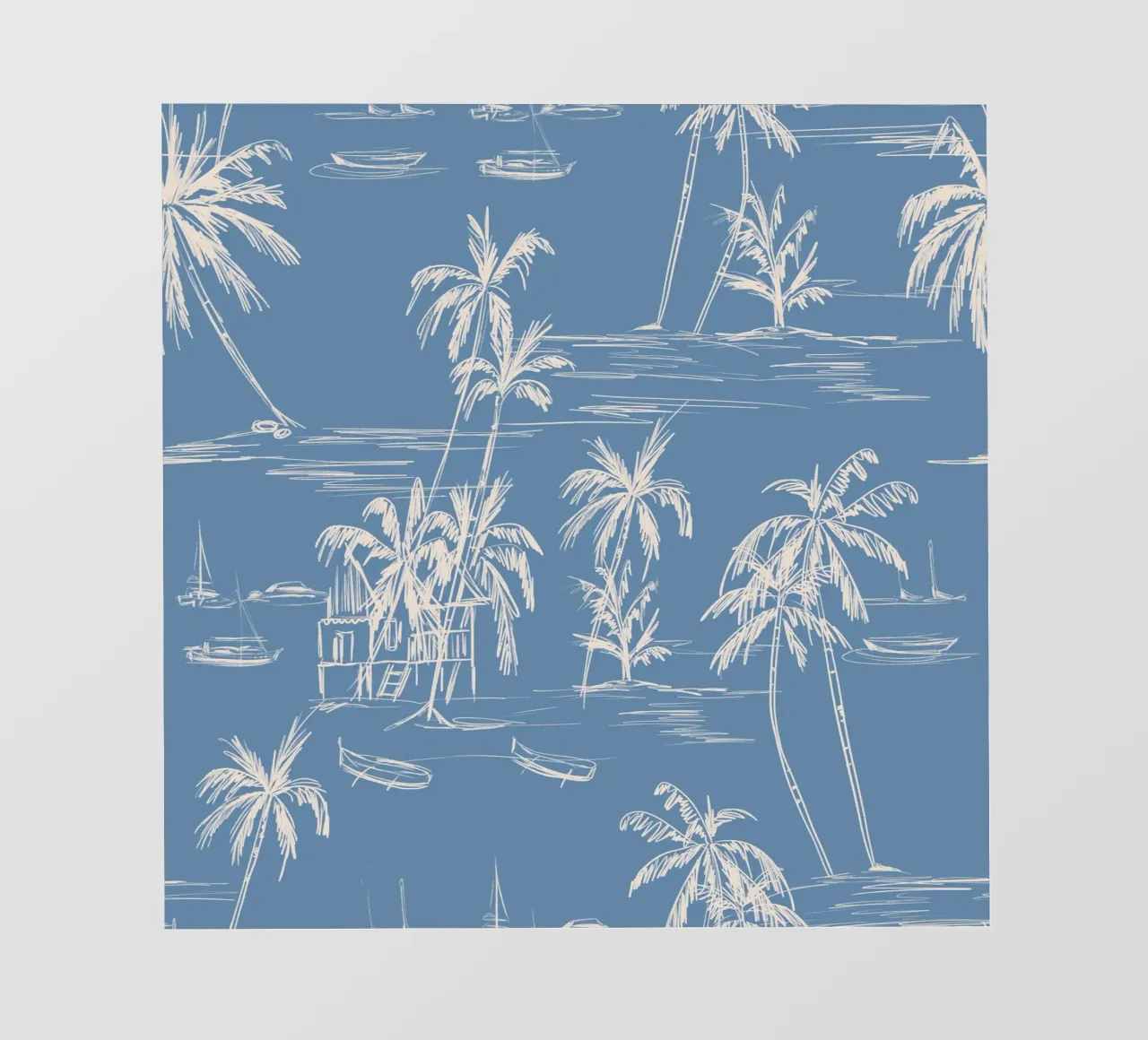 Tropical Beach Pattern pellicola backlit da anisillustration