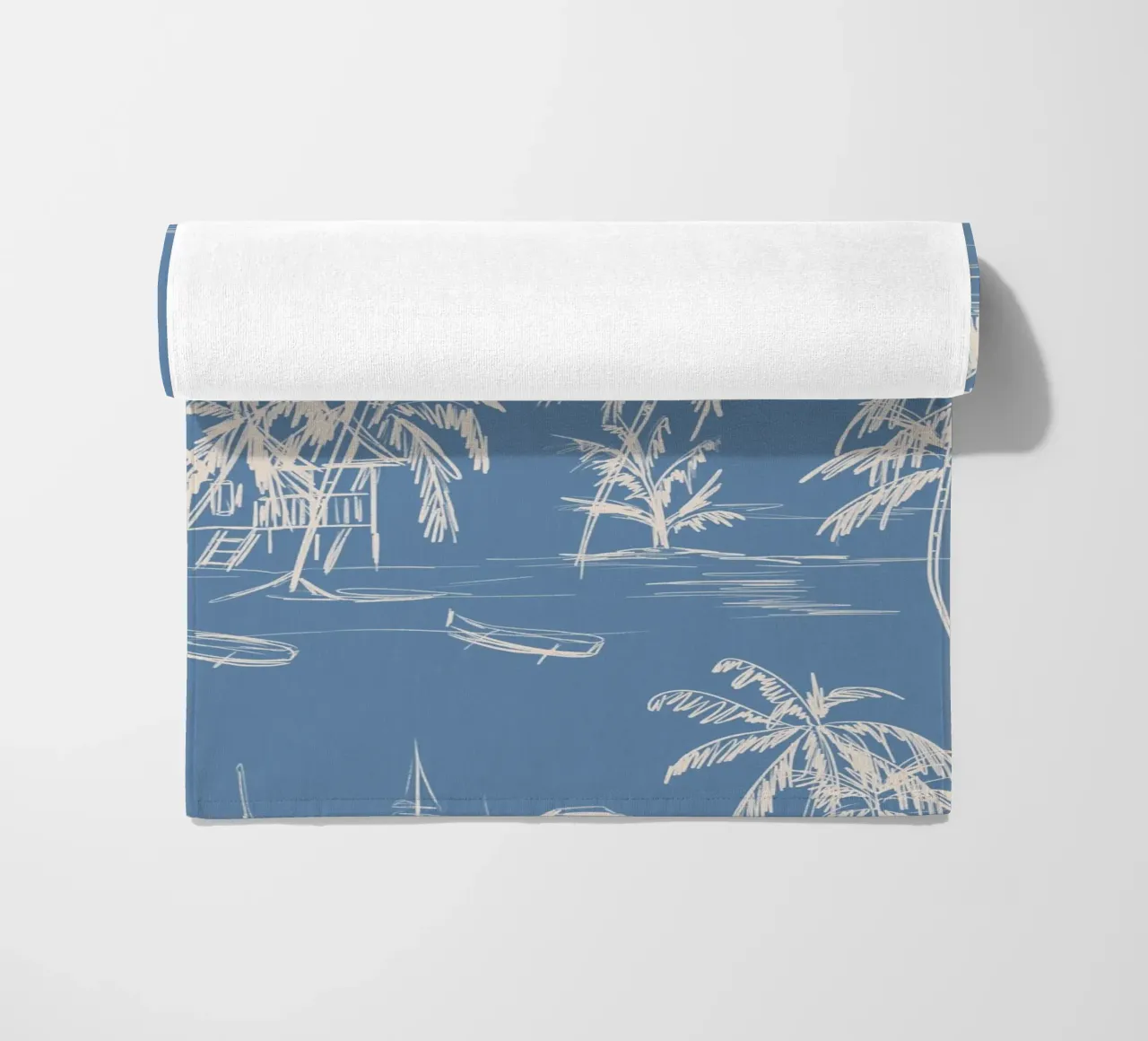 Tropical Beach Pattern telo mare da anisillustration