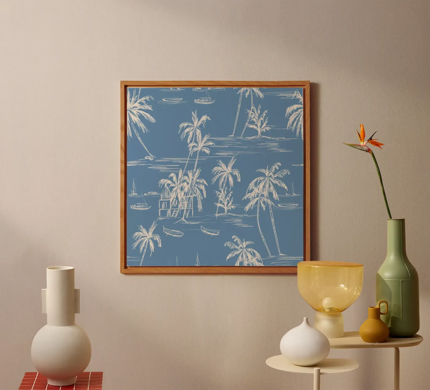 Tropical Beach Pattern forex plate by anisillustration