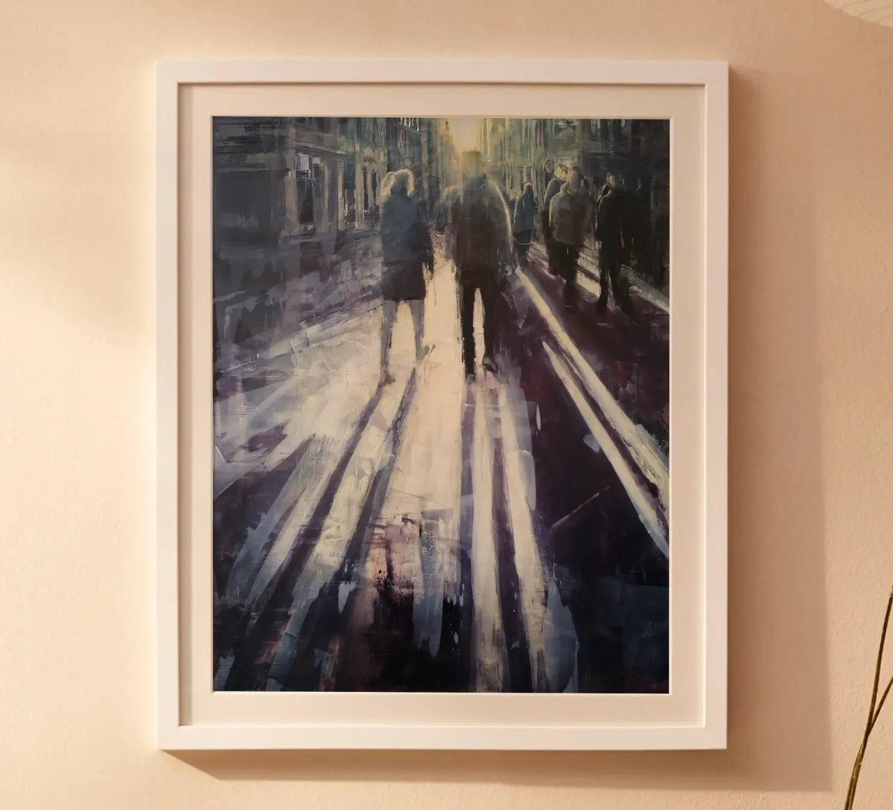 "Sunset in Berlin" – Gemälde Kunst Straßenszene Poster von Eduard Warkentin Art
