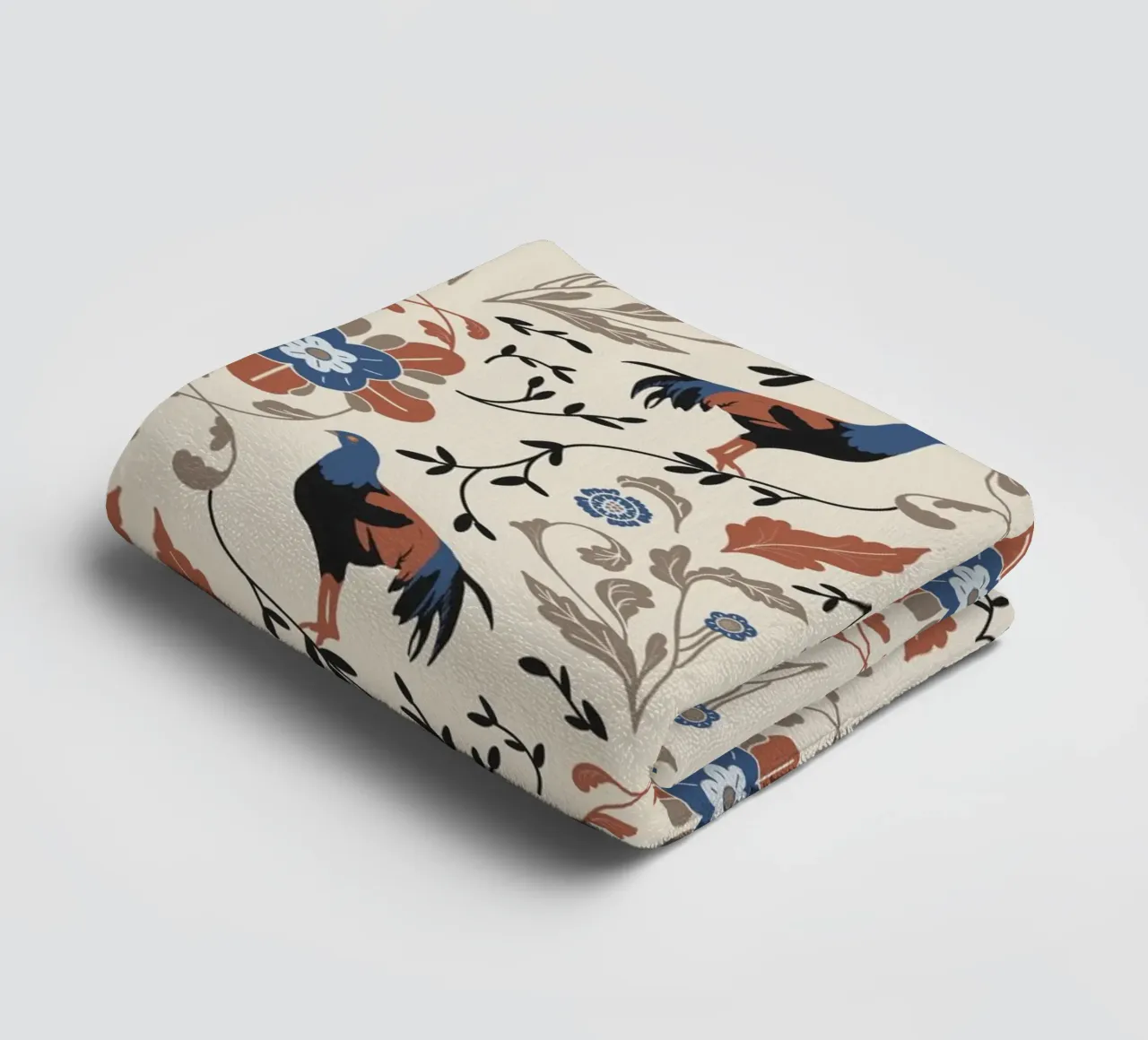 Bohemian Roosters Pattern asciugamano da bagno da anisillustration