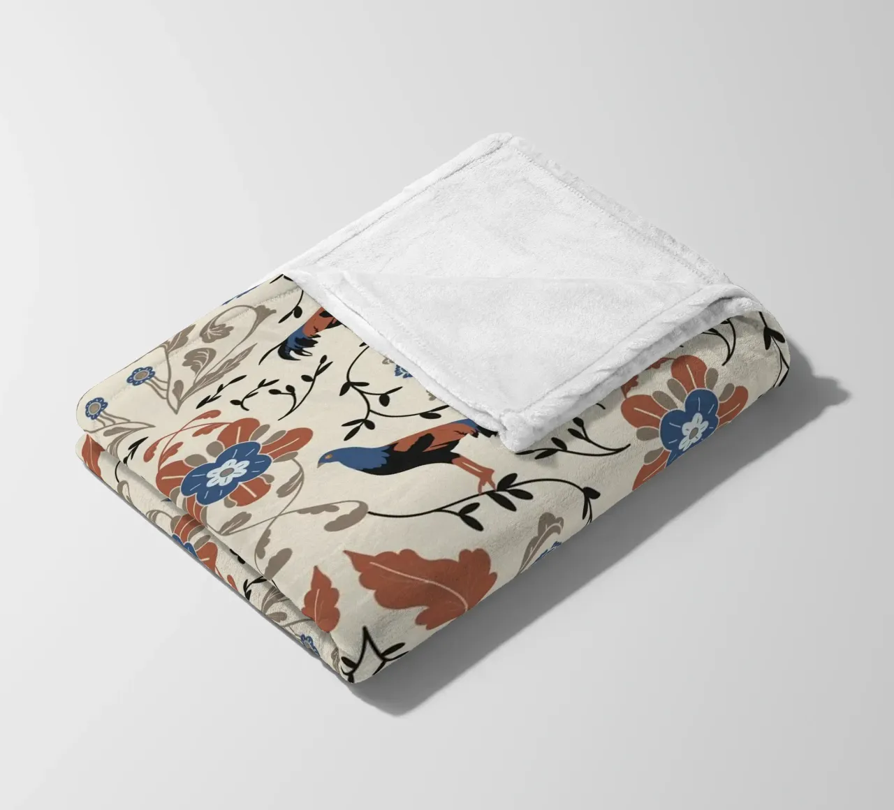 Bohemian Roosters Pattern coperta in pile da anisillustration