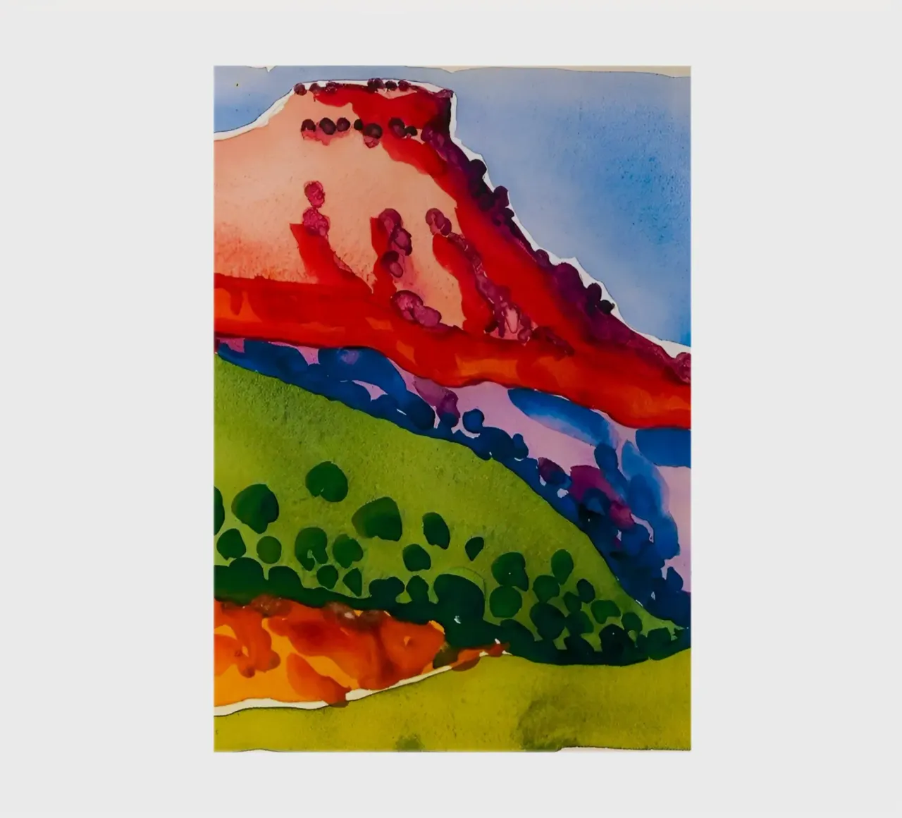 Georgia OKeeffe - Red Mesa , 1917 notebook by Kinsley