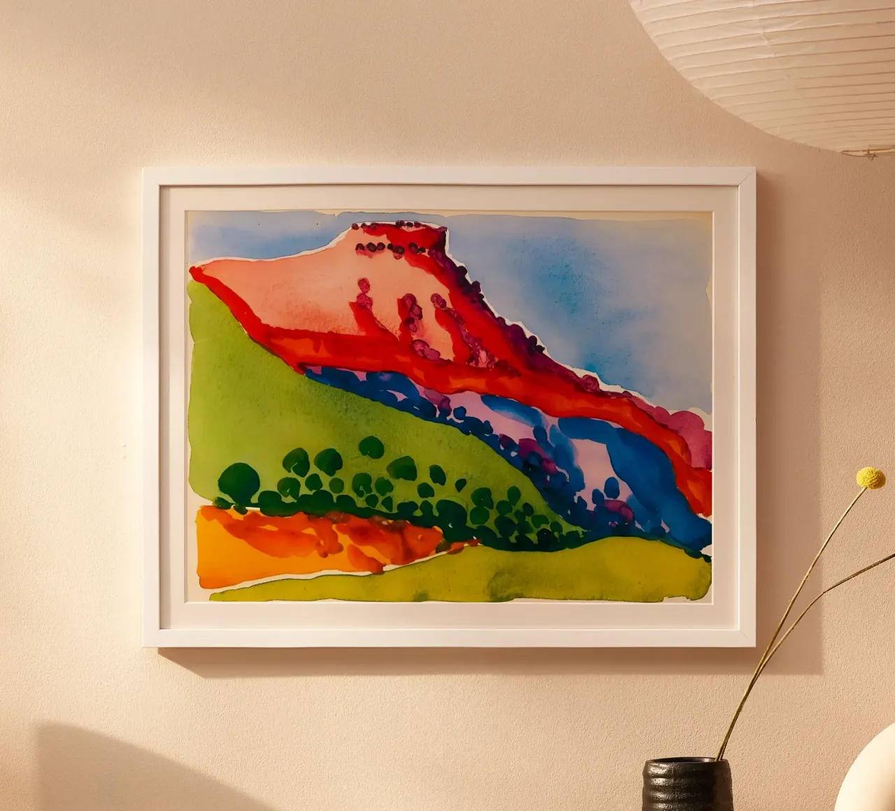 Georgia OKeeffe - Red Mesa , 1917 hahnemühle van Kinsley