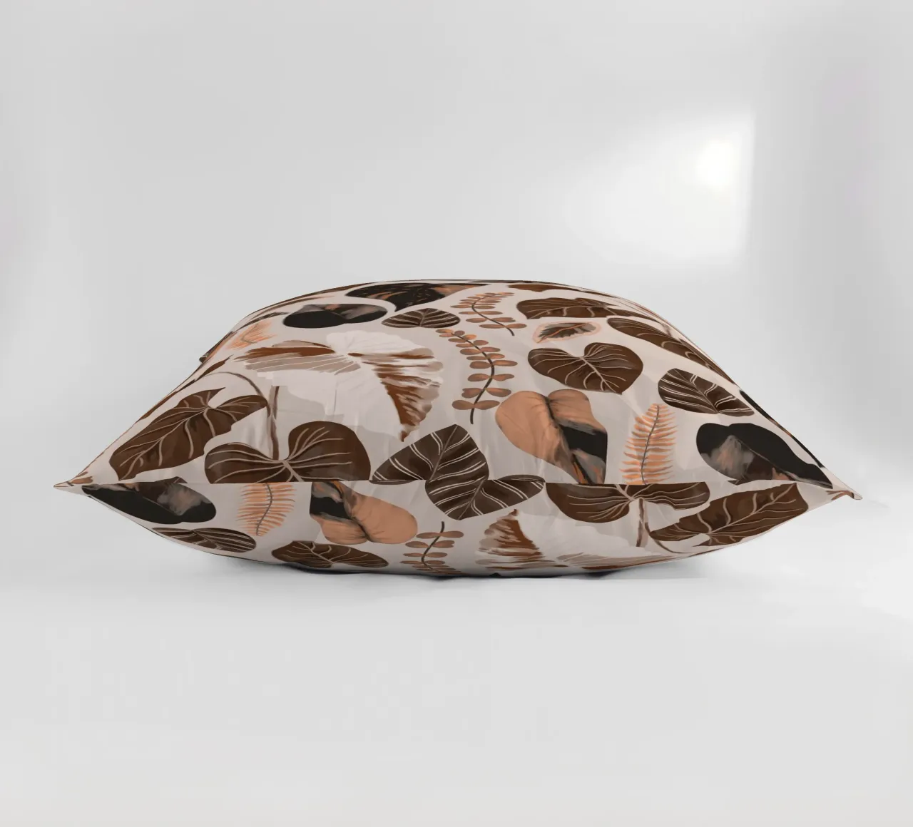 Autumn Tropical Leaves Pattern cuscino da anisillustration