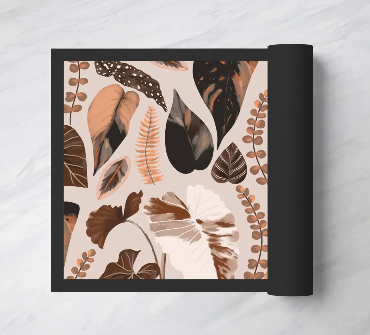 Autumn Tropical Leaves Pattern zerbino da anisillustration