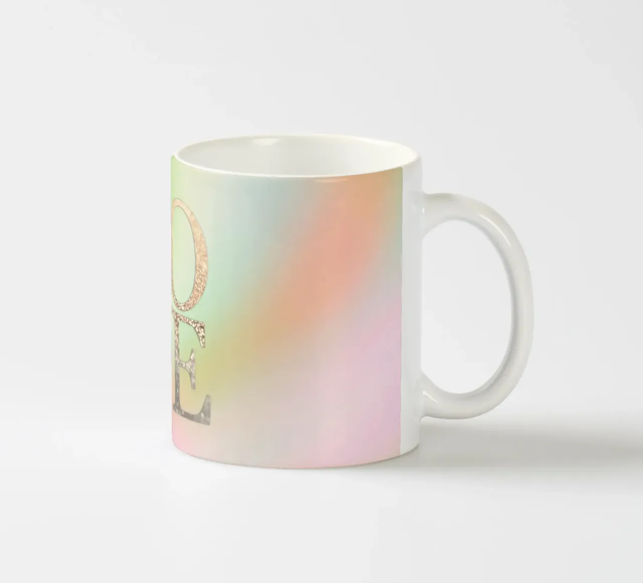 Oro AMORE Arcobaleno tazza in ceramica da Monika Strigel