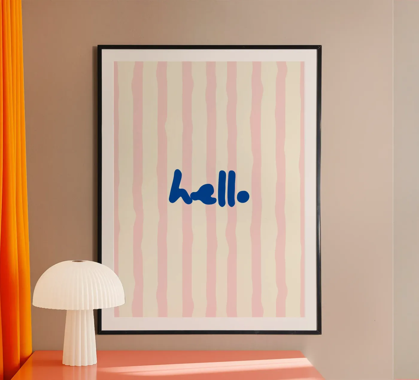 hello poster by Jannie goods