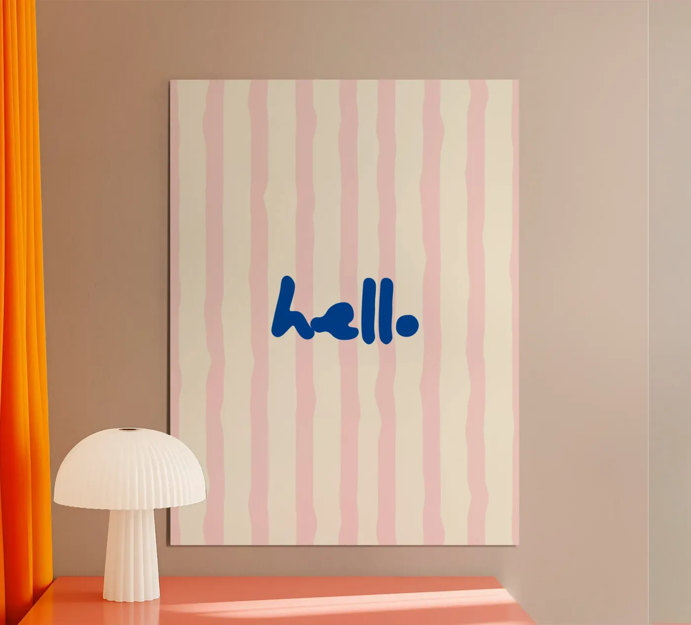 hello poster by Jannie goods