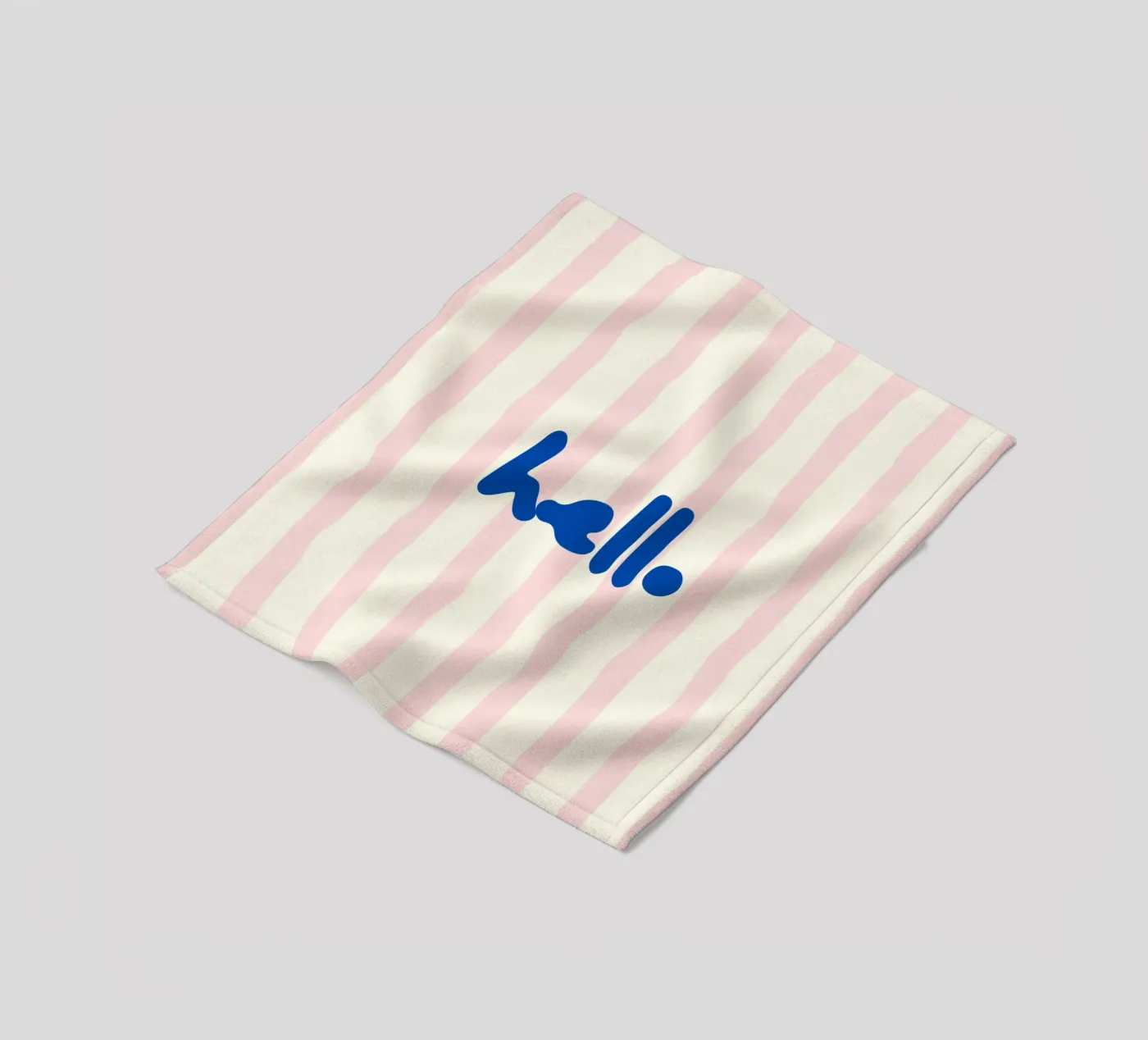 hello fleece blanket by Jannie goods
