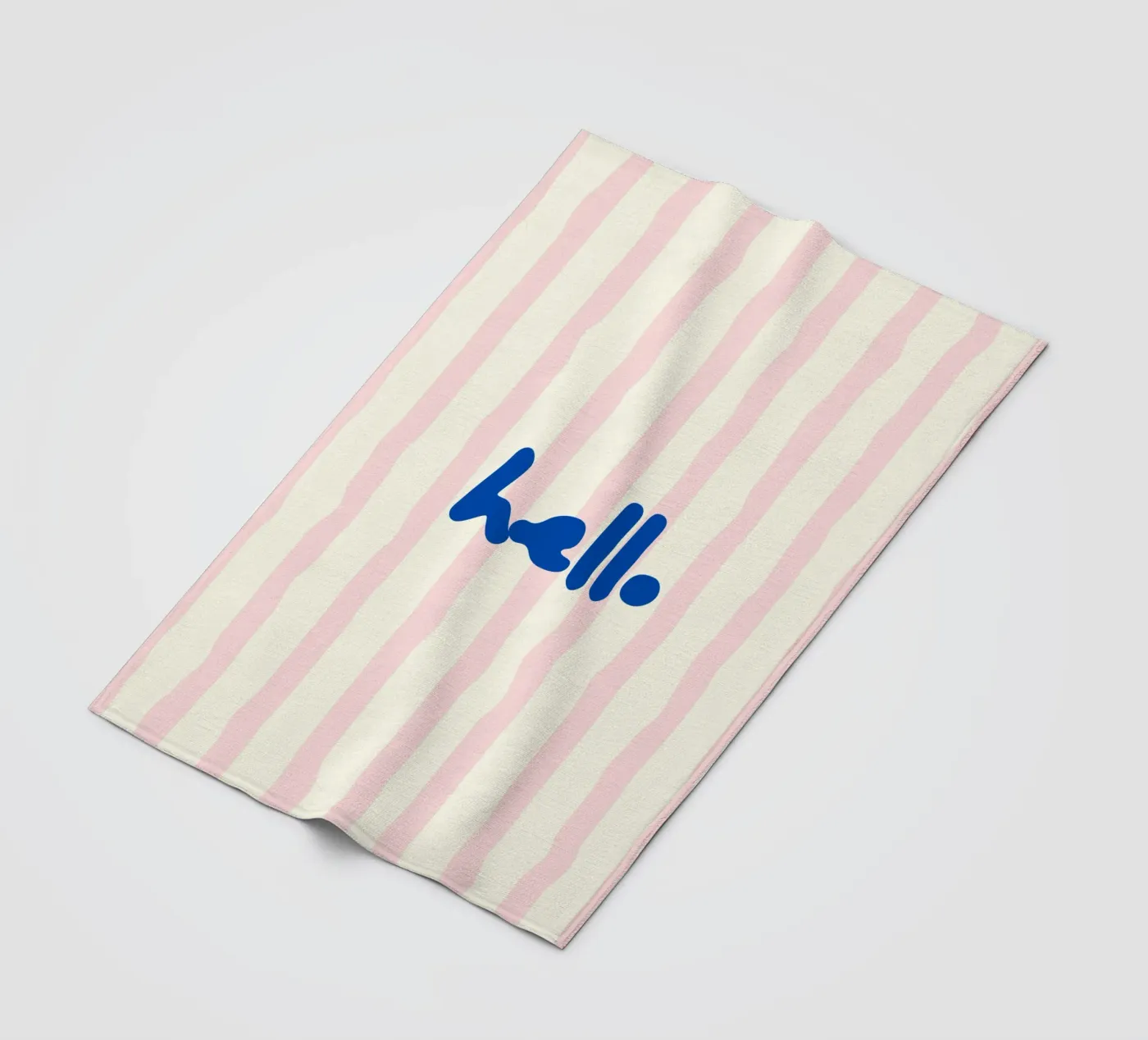 hello fleece blanket by Jannie goods