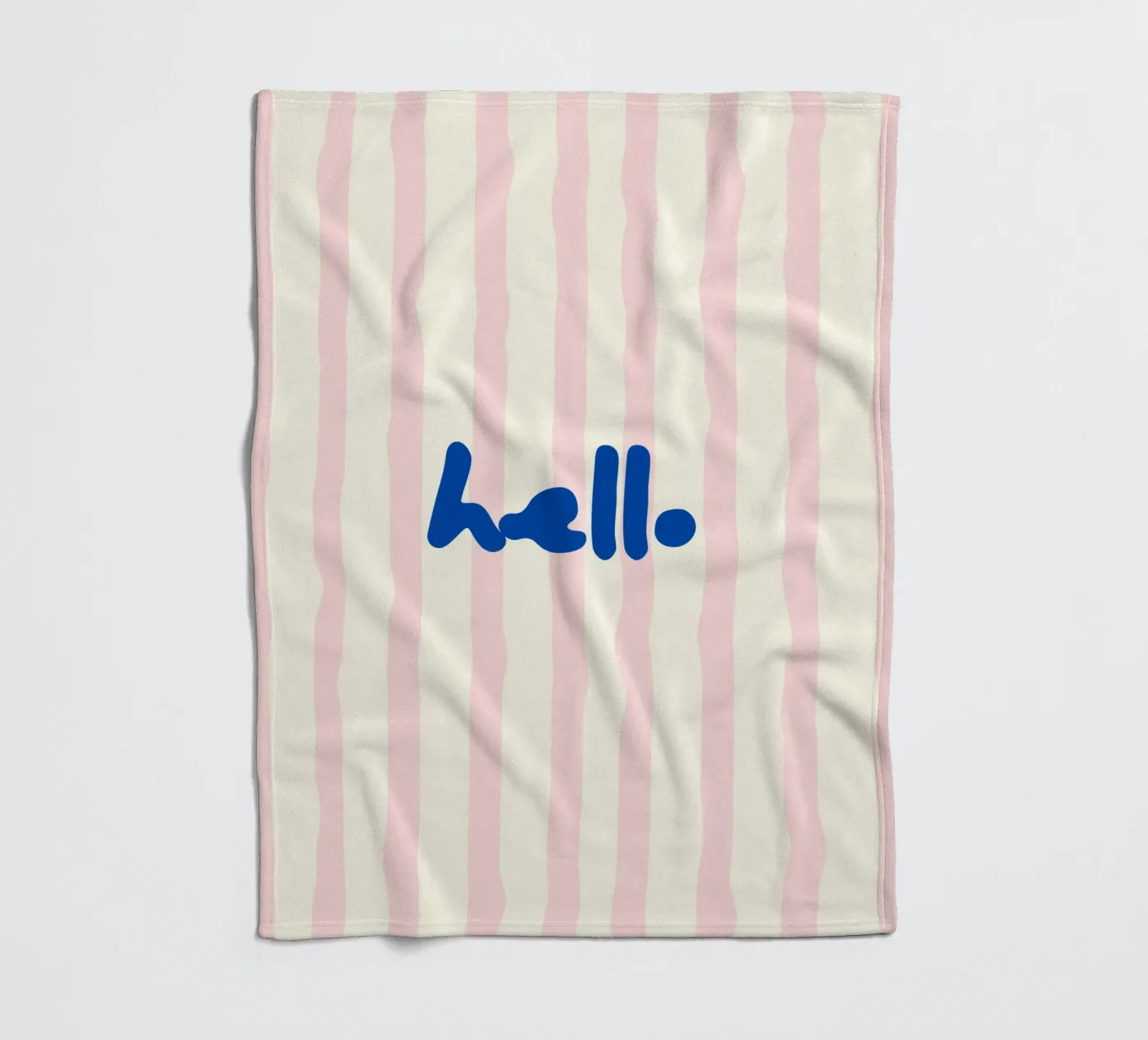 hello fleece blanket by Jannie goods