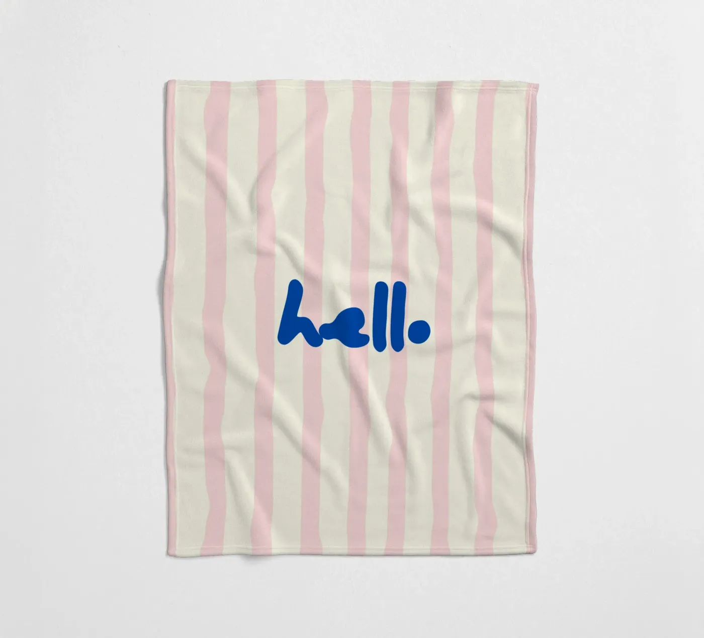 hello fleece blanket by Jannie goods