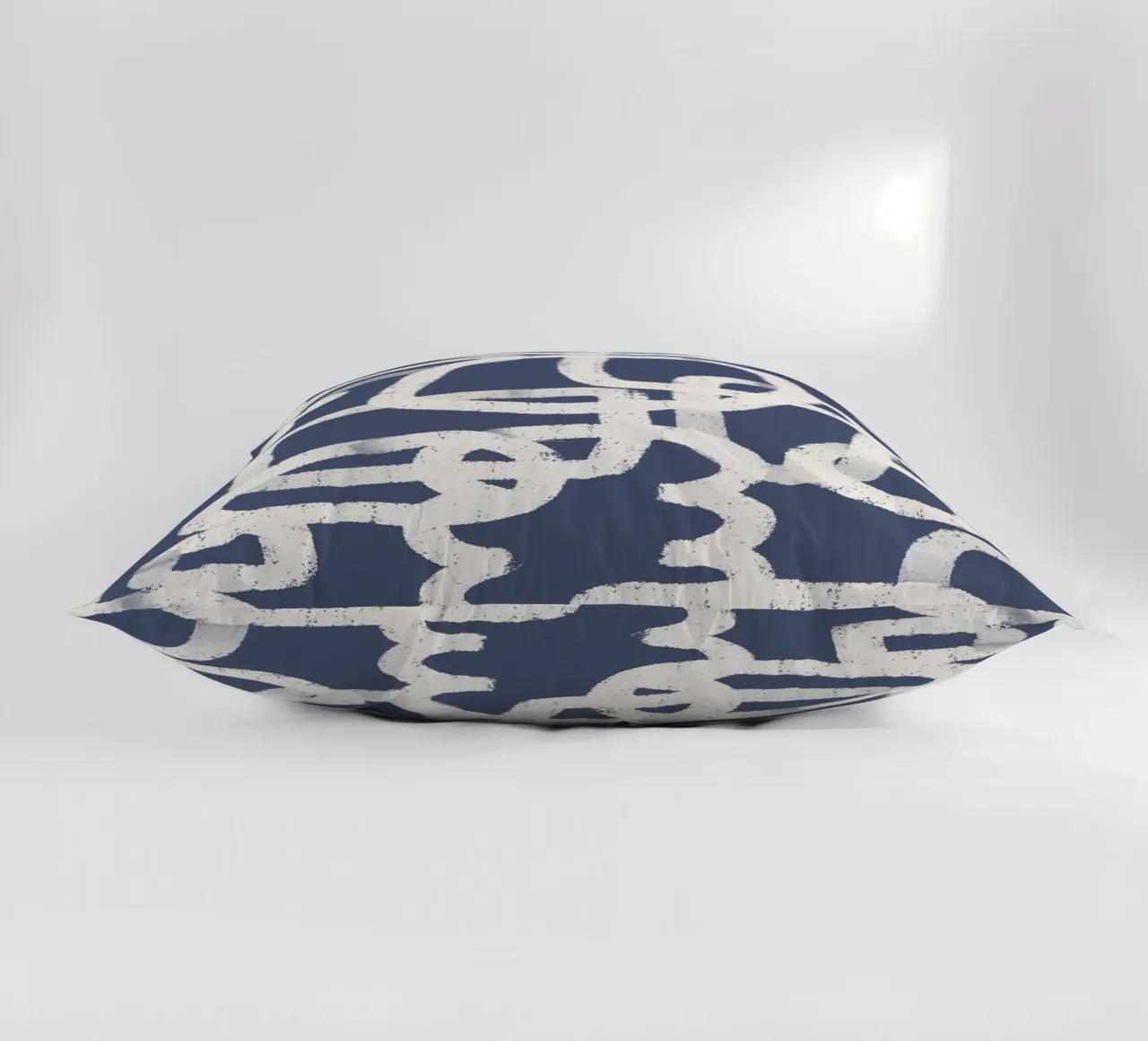 Abstract Doodles Blue Pattern cuscino da anisillustration