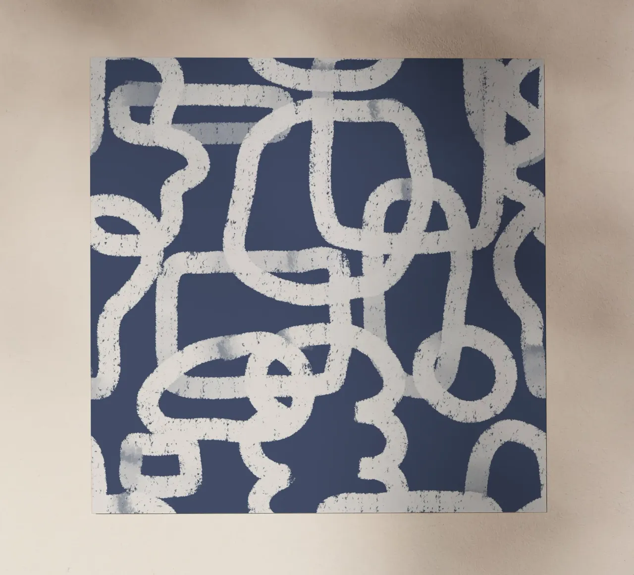 Abstract Doodles Blue Pattern pellicola backlit da anisillustration