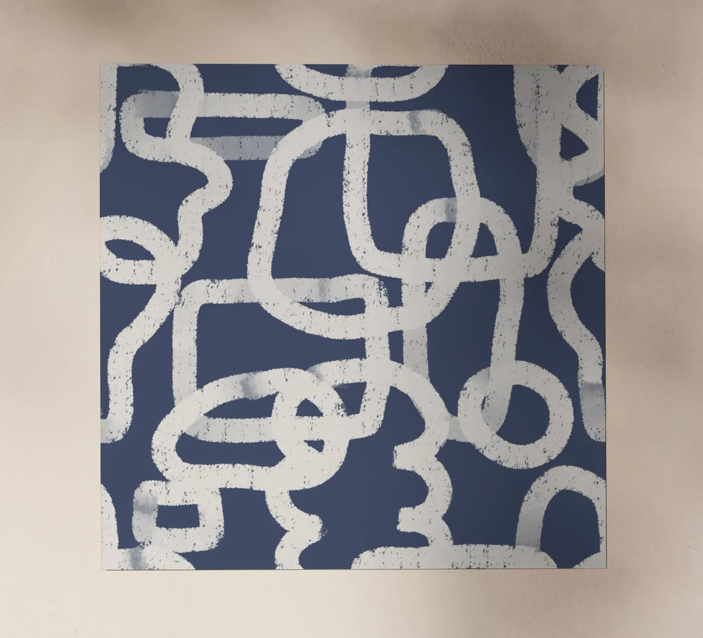Abstract Doodles Blue Pattern pellicola backlit da anisillustration