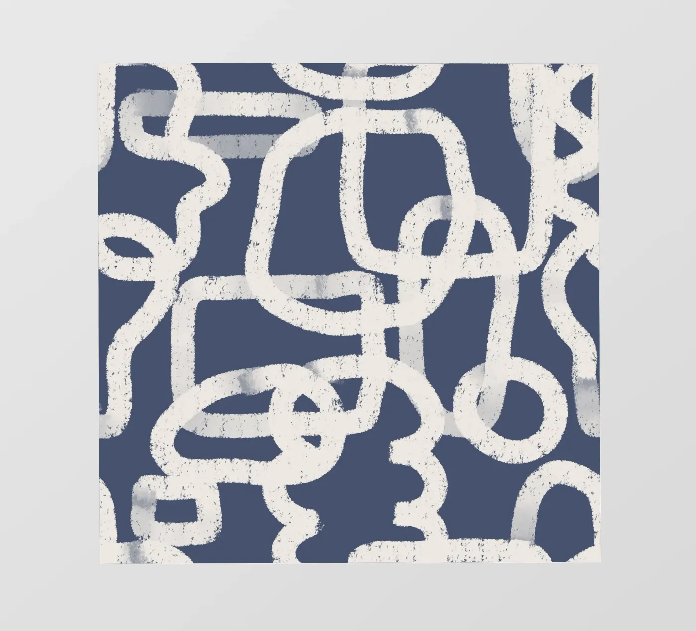 Abstract Doodles Blue Pattern pellicola backlit da anisillustration