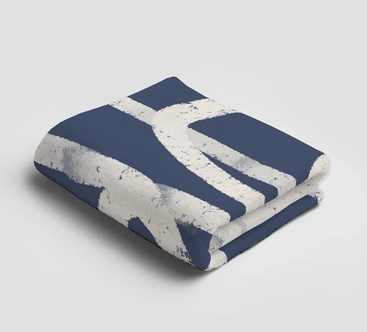 Abstract Doodles Blue Pattern asciugamano da bagno da anisillustration
