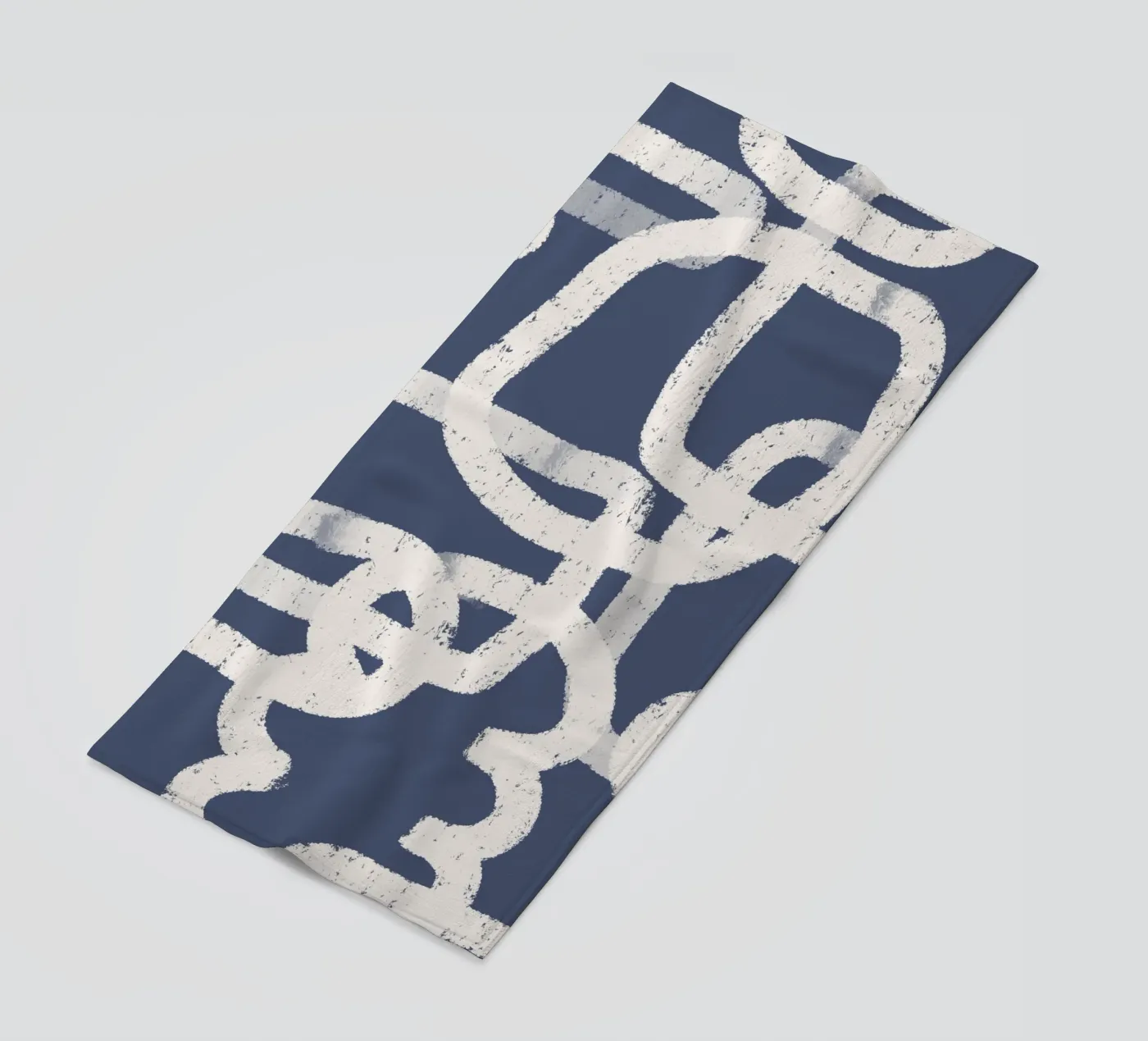 Abstract Doodles Blue Pattern telo mare da anisillustration