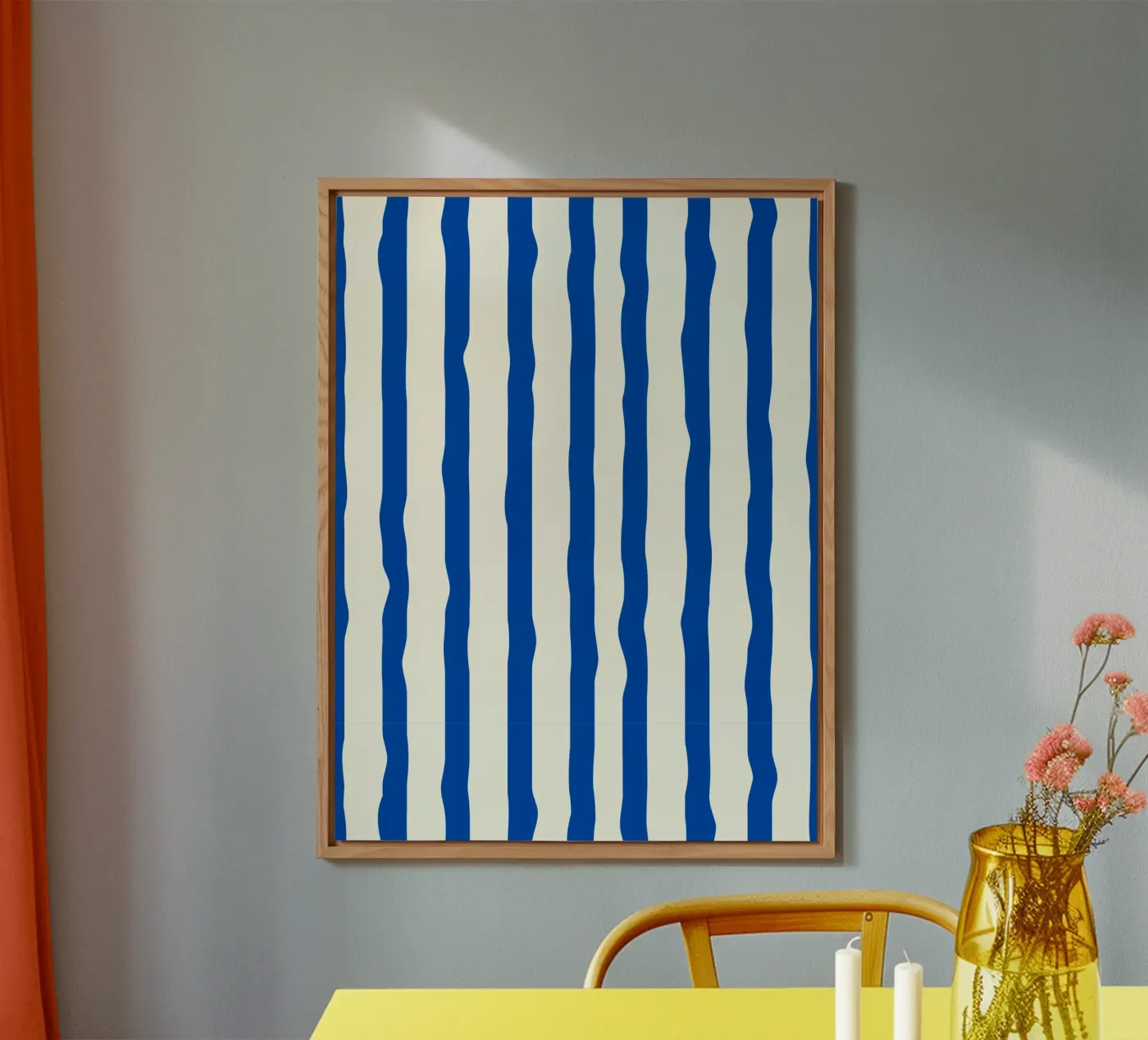 riga blu alluminio dibond da Jannie goods