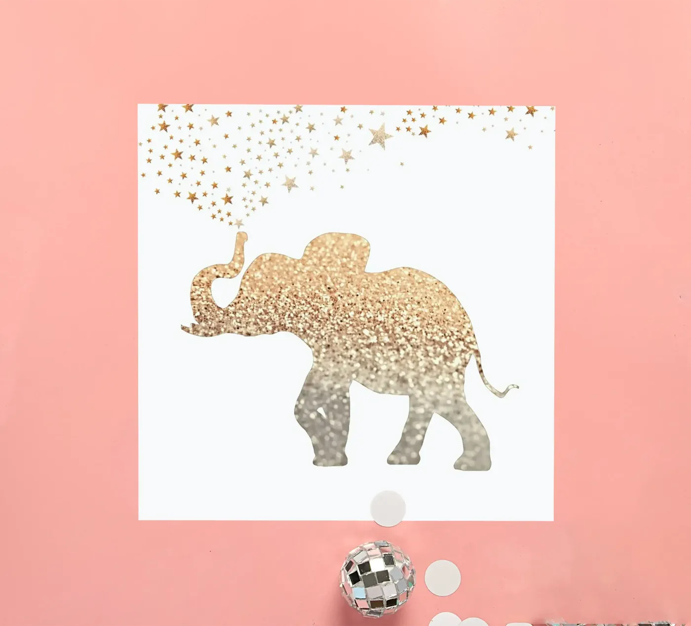 Gold Elephant adesivo da Monika Strigel
