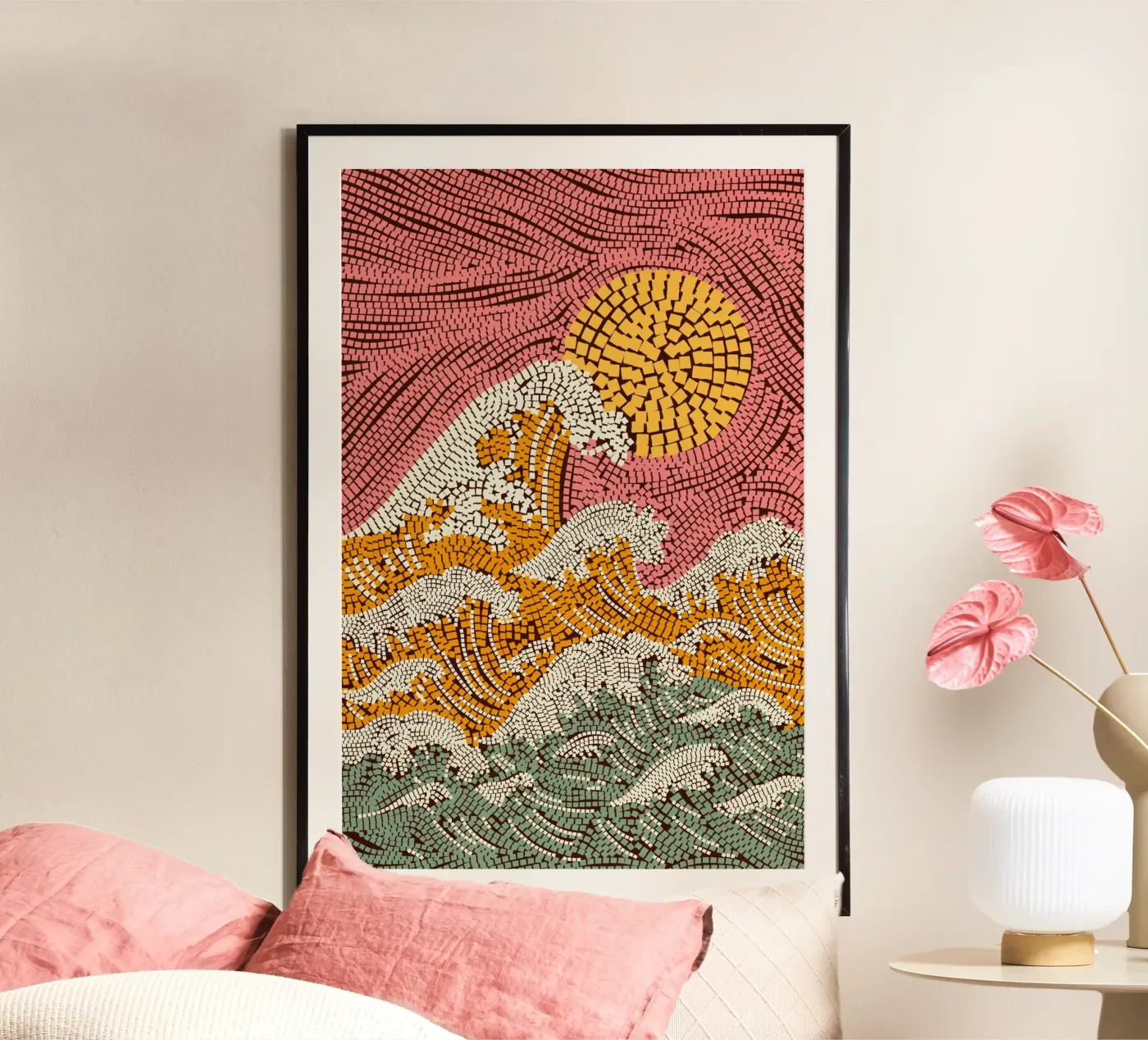 Mosaic Sunset poster da treechild