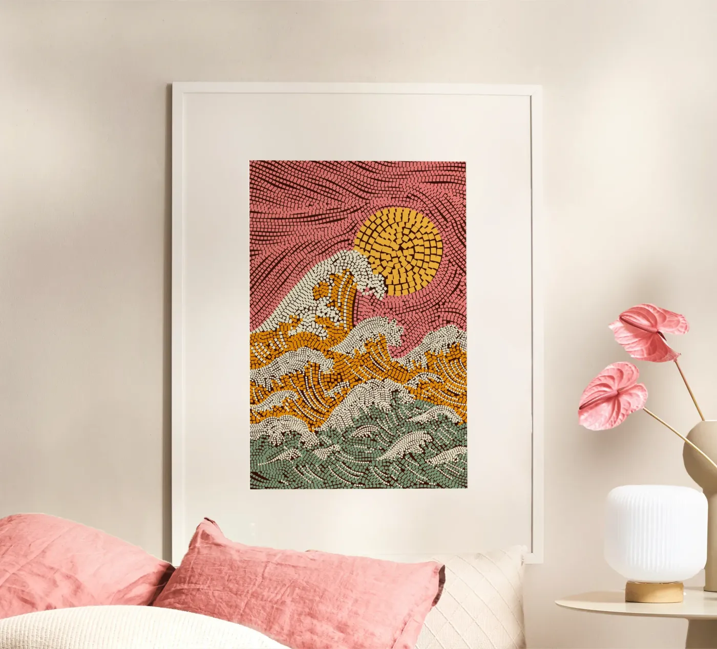 Mosaic Sunset poster da treechild