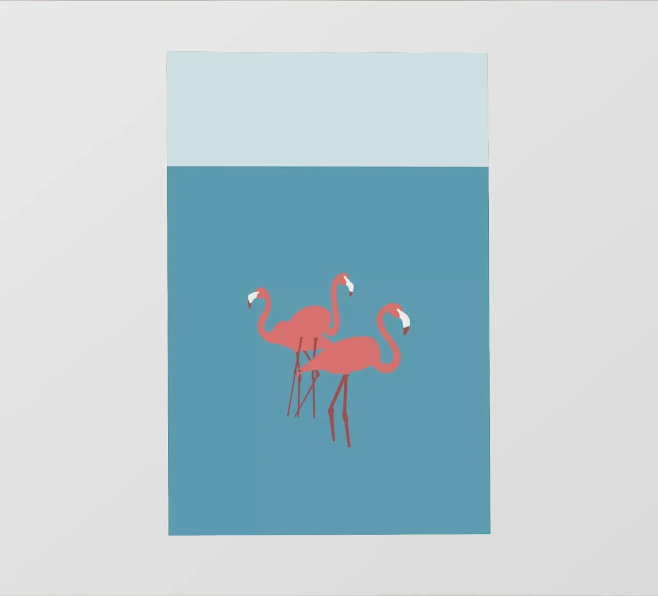 Flamingo telo in pvc da Swen Swensøn