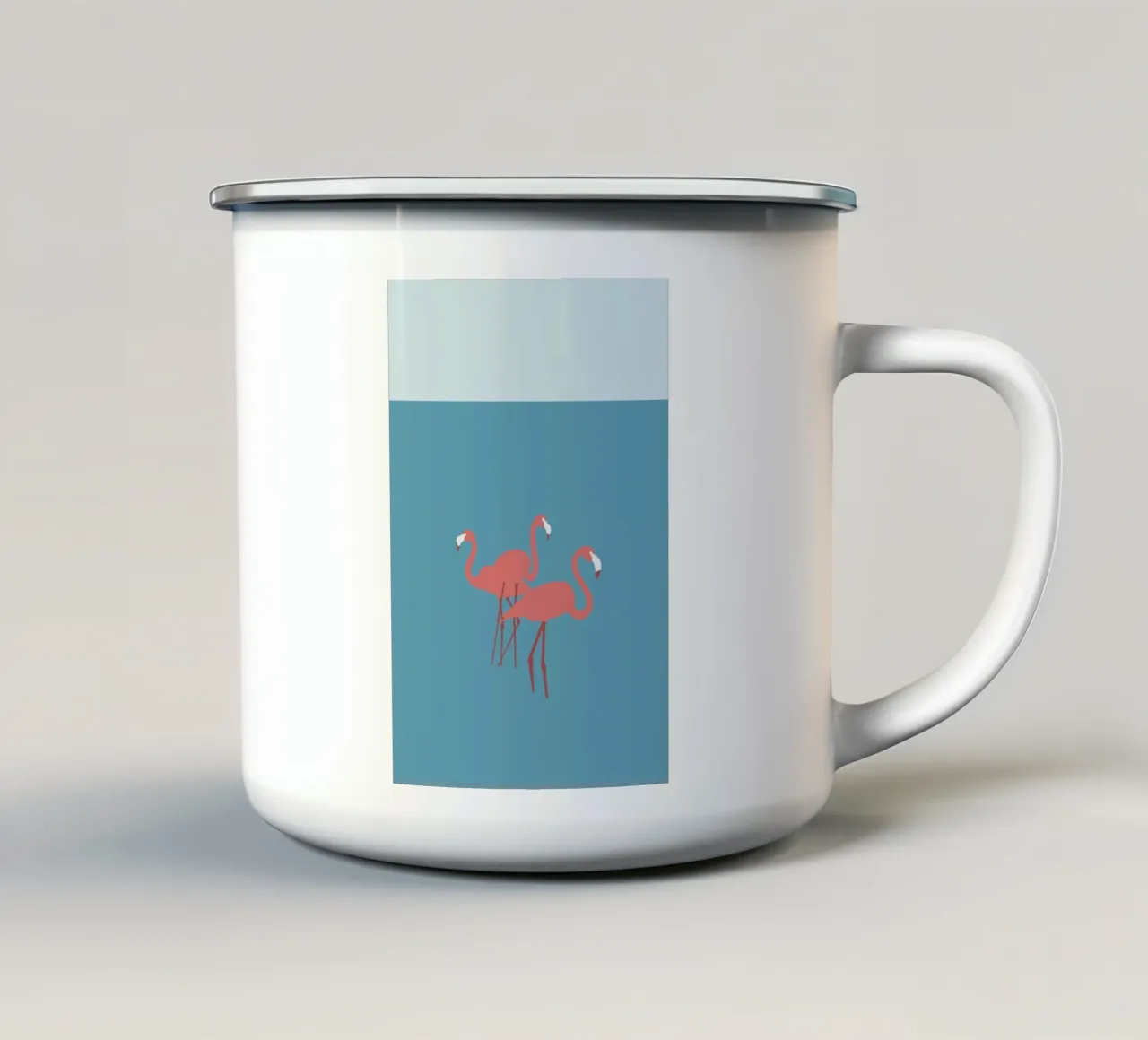 Flamingo tazza in smalto da Swen Swensøn