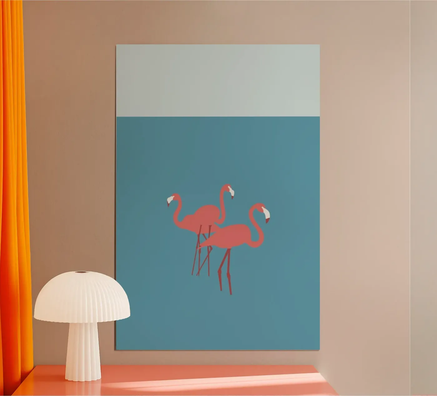 Flamingo poster by Swen Swensøn