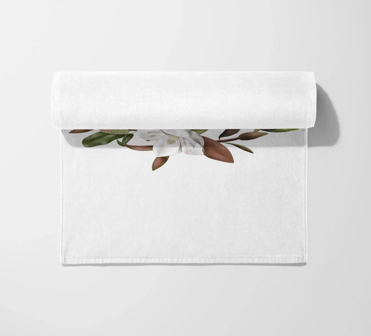 Magnolias bouquet with Name telo mare da anisillustration