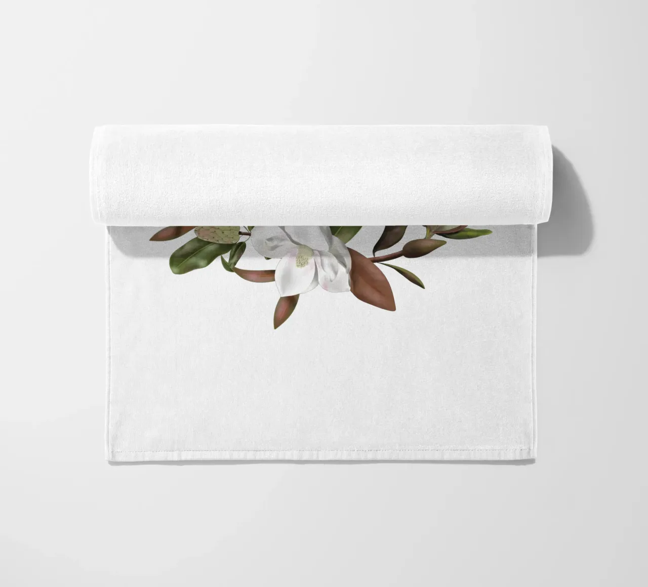 Magnolias bouquet with Name telo mare da anisillustration