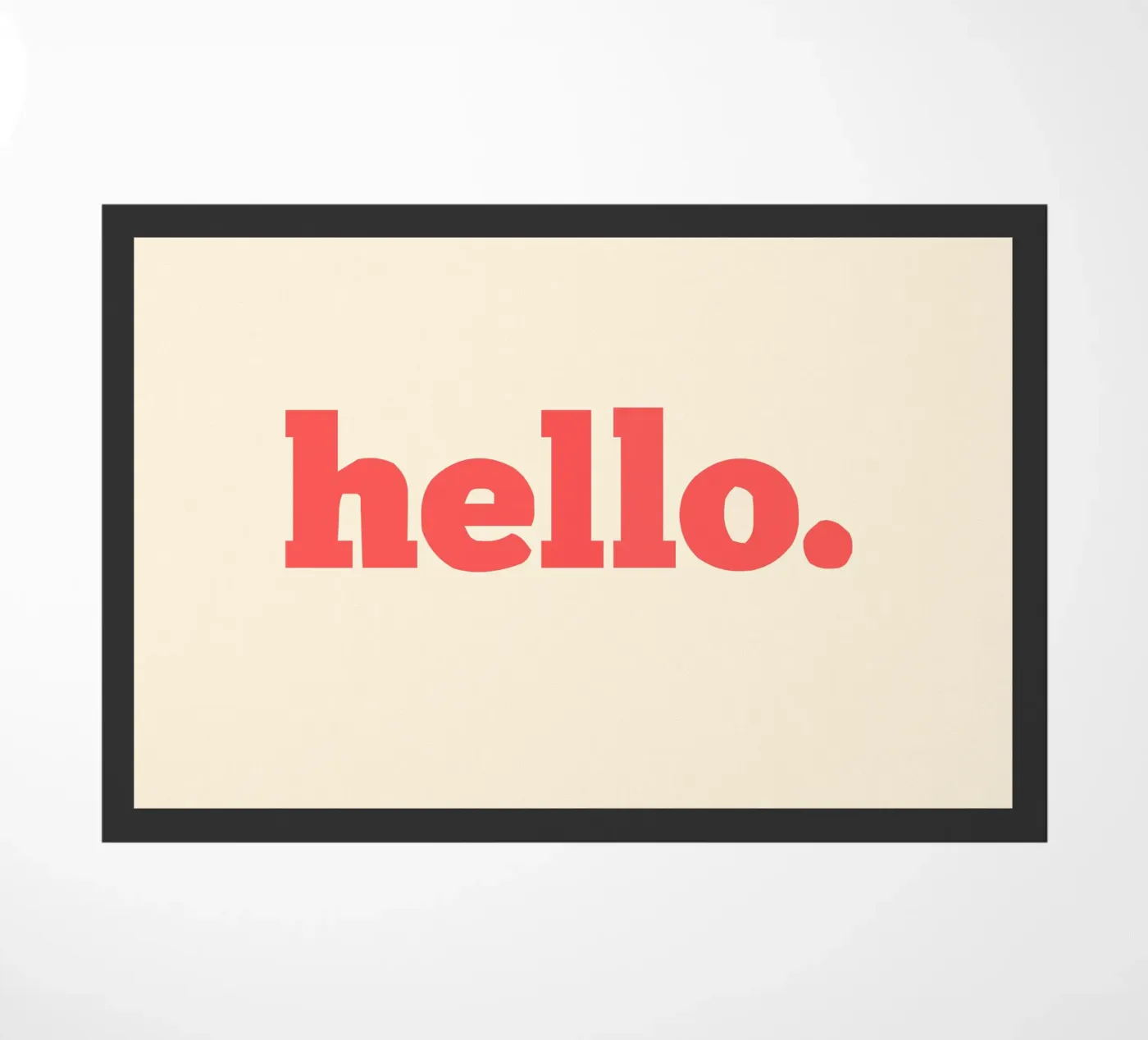 hello. Fußmatte von Pillips Studio