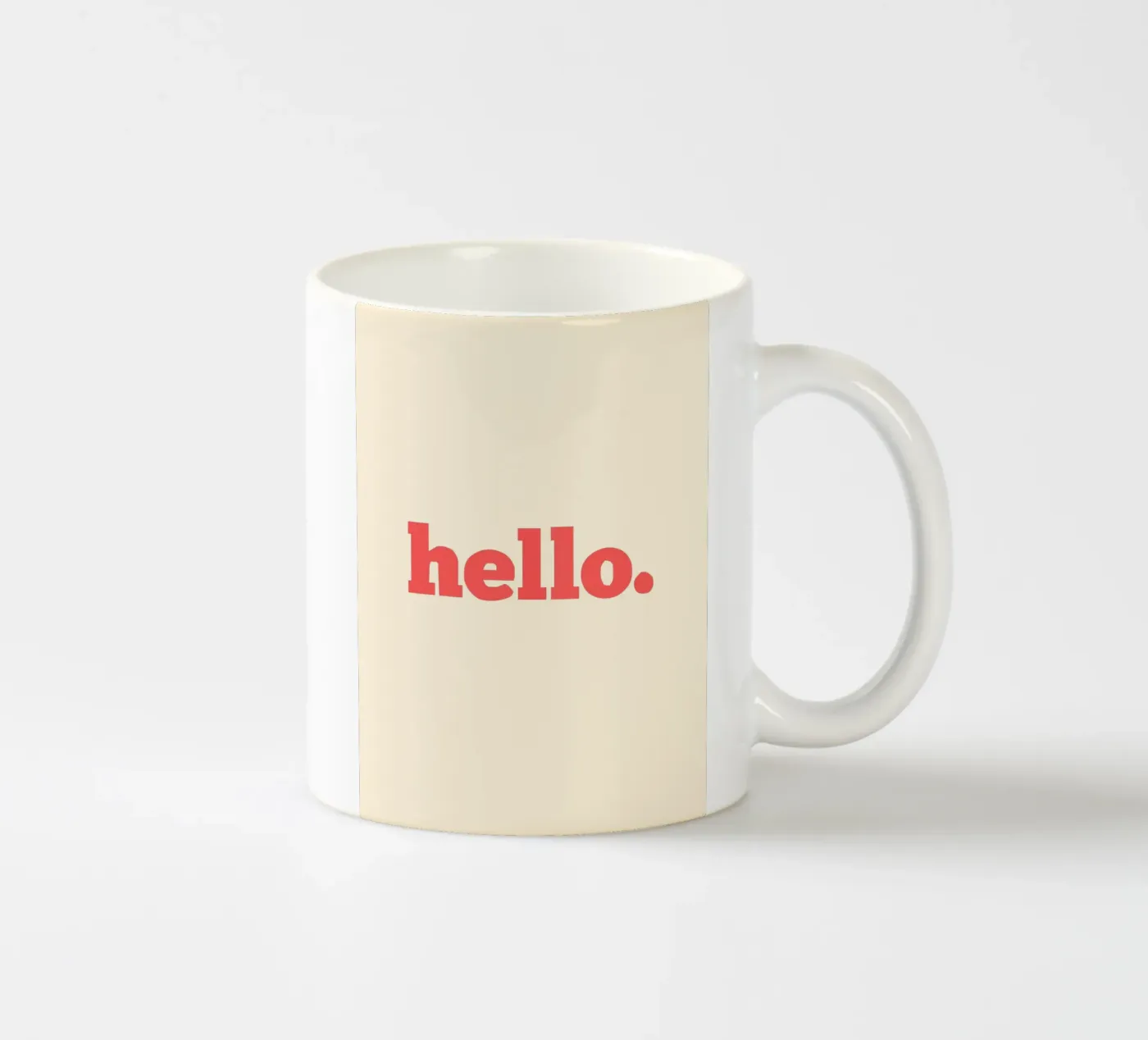 hello. ceramic mug by Pillips Studio