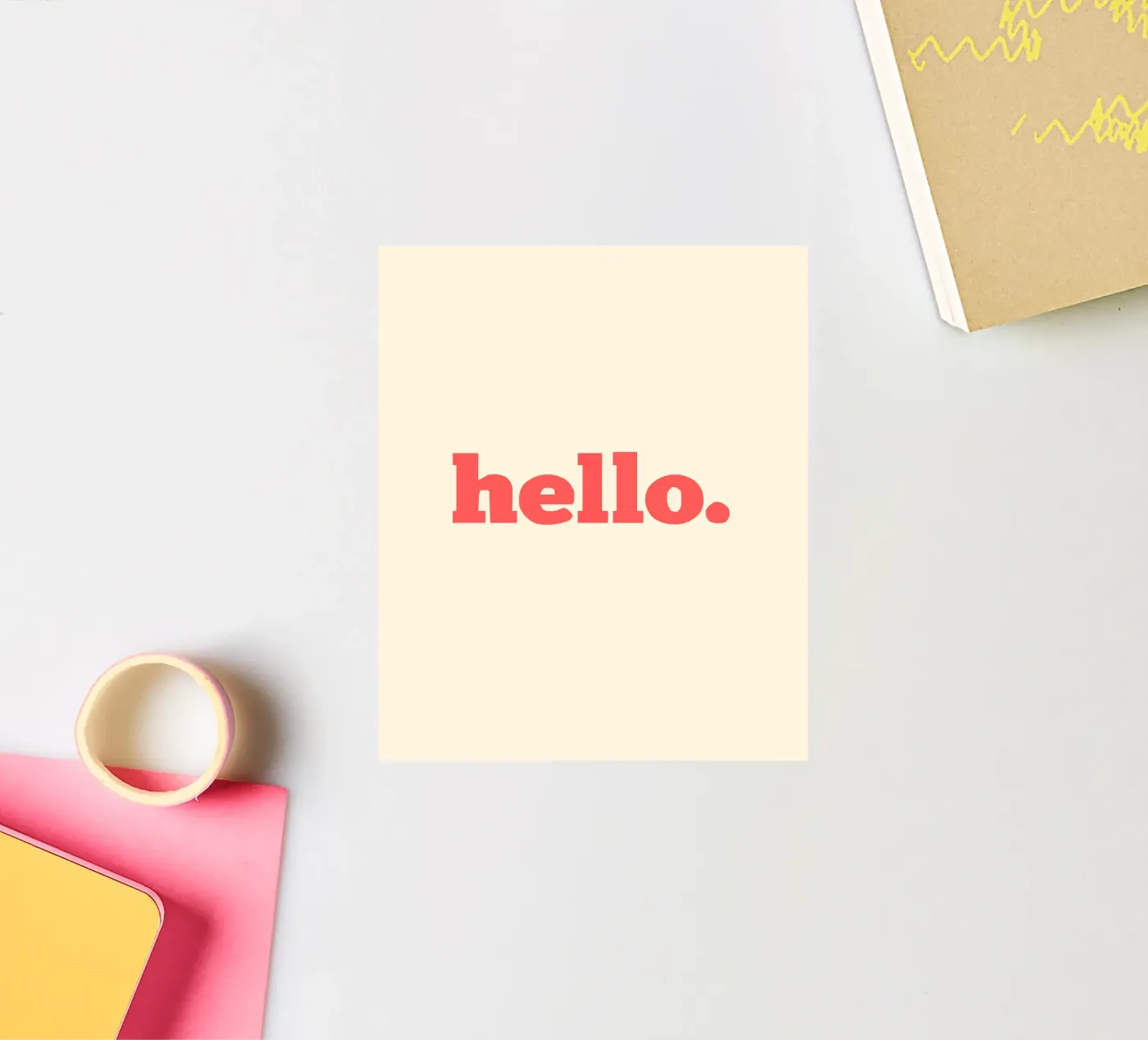 hello. sticker by Pillips Studio
