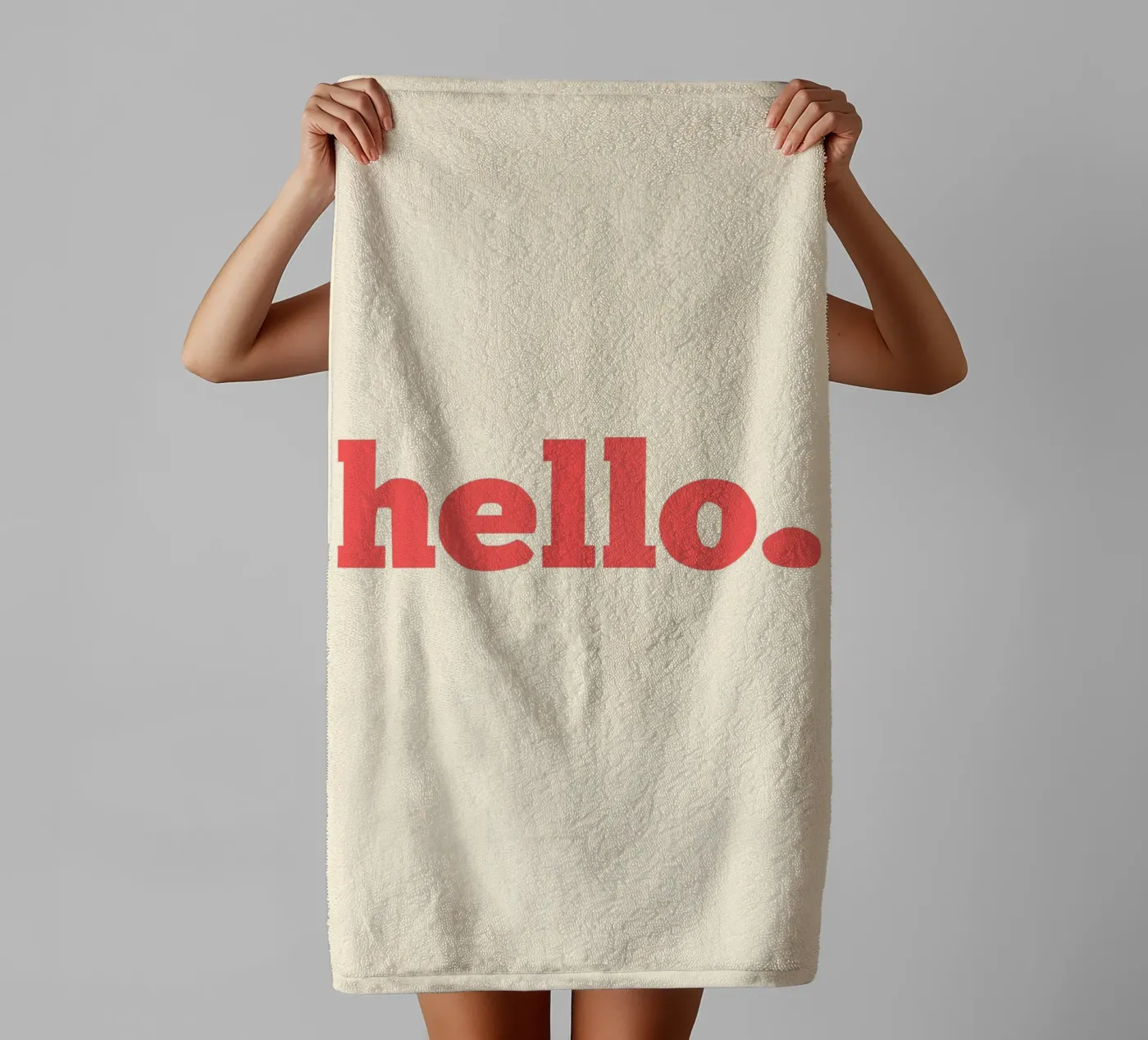 hello. badhanddoek van Pillips Studio
