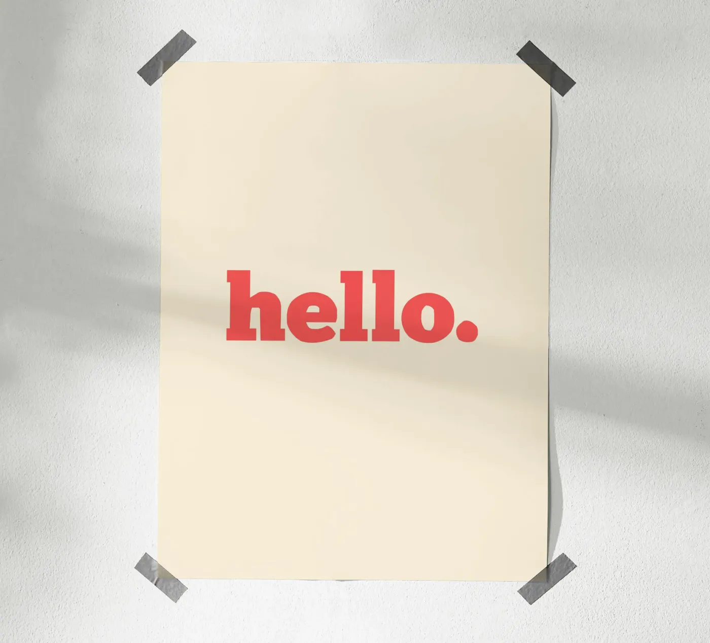 hello. Poster von Pillips Studio